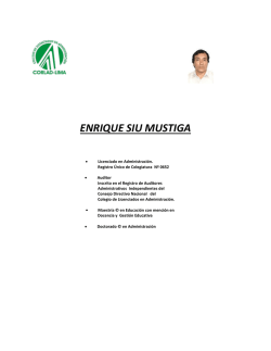 Currículum Vitae - Red de Salud San Juan de Lurigancho