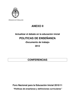 ANEXO II POLITICAS DE ENSE&Ntilde;ANZA