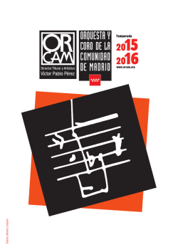Temporada 2015-2016 de la ORCAM