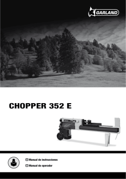 Manual de instrucciones CHOPPER 352 E