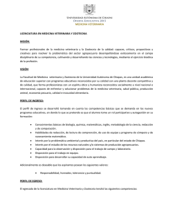 Medicina Veterinaria y Zootecnia - Universidad Autónoma de Chiapas