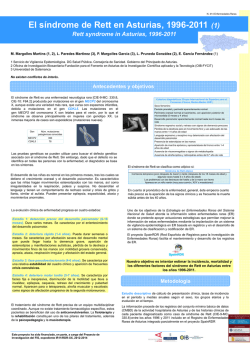 El síndrome de Rett en Asturias, 1996-2011