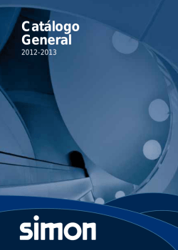 Catálogo General - simón eléctrica