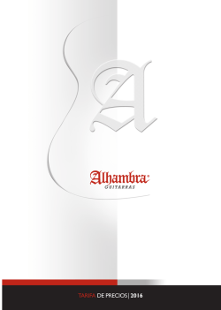 TARIFA ALHAMBRA ESPAÑA 2015.indd