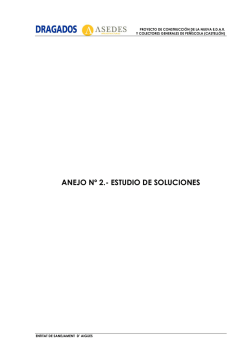 ANEJO Nº 2.- ESTUDIO DE SOLUCIONES