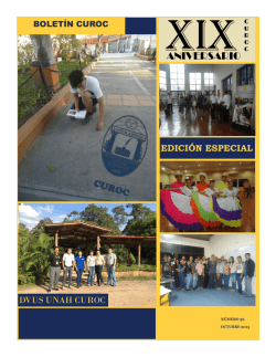 Boletín Octubre - Centro Universitario Regional de Occidente