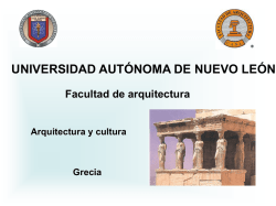 Grecia - Facultad de Arquitectura - Universidad Autónoma de Nuevo