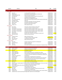 Colección Autor (es) Titulo ISBN Pesos MX