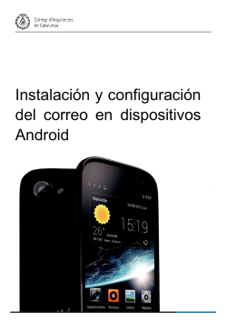 Instalación y configuración del correo en dispositivos Android