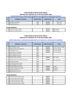 publicación de resultados finales proceso cas