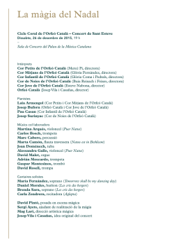 La màgia del Nadal - Palau de la Música Catalana