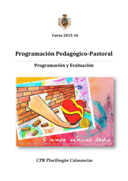 Programación Pedagógico-Pastoral