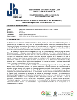 LICENCIATURA EN INTERVENCIÓN EDUCATIVA (PLAN