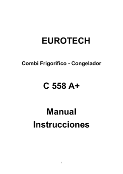 EUROTECH C 558 A+ Manual Instrucciones