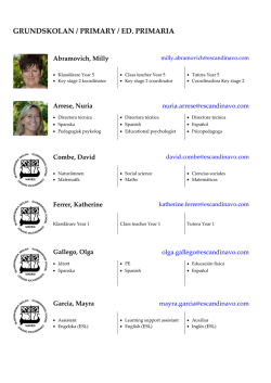 Grundskola / Primary / Primaria