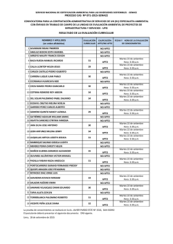 Evaluaci&oacute;n Curricular