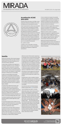 Semilla - Escuela de Arquitectura de la UCR