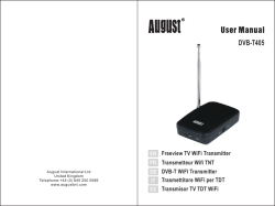 DVB-T405 - August International