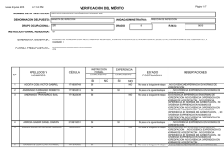 VERIFICACIÓN DEL MÉRITO - Servicio de Acreditación Ecuatoriano