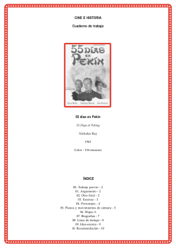 CINE E HISTORIA Cuaderno de trabajo 55 días en Pekín