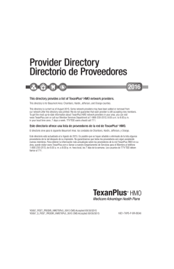 Provider Directory TexanPlus HMO Beaumont