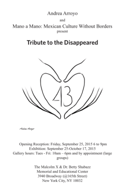 Tribute to the Disappeared