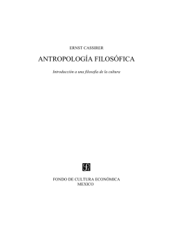 Antropología filosofica