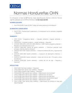 Normas Hondureñas OHN