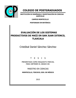 COLEGIO DE POSTGRADUADOS Crist&oacute;bal Daniel