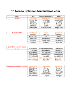 1º Torneo Splatoon Nintenderos.com