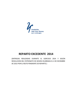 REPARTO EXCEDENTE 2014