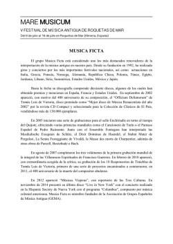 Curriculum - Mare Musicum