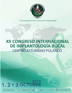 GUIA CONGRESO - Asociación Mexicana de Implantología Bucal