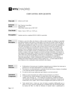 CERVANTES: DON QUIJOTE