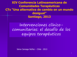 Conferencia Latinoamericana de Comunidades Terapéuticas