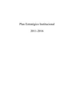 Plan Estratégico Institucional de la Unsta