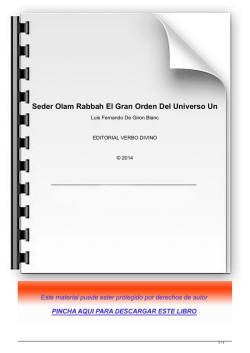Dossier de seder olam rabbah el gran orden del universo un en pdf
