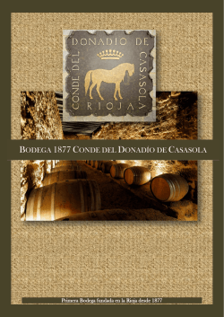Bodega 1877 Conde del Donad&iacute;o de Casasola