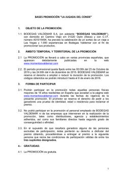Bases Promoción La Jugada Del Conde