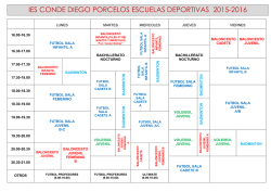 horario del polideportivo - IES Conde Diego Porcelos