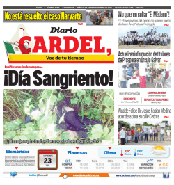 No está resuelto el caso Narvarte - Diario Cardel