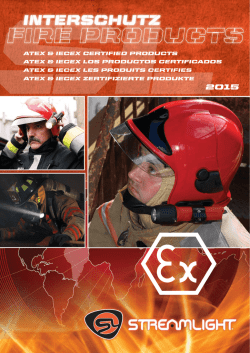 ATEX & IECEx CERTIFIED PRODUCTS ATEX & IECEx