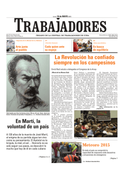 La Revolución ha confiado siempre en los campesinos