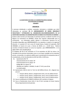 Arrendamiento de Bienes Incautados y Extinguidos