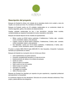 Descripción del proyecto Bosques de Euskadi