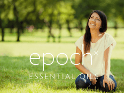 Epoch Essential Oils Brochure (Spanish)