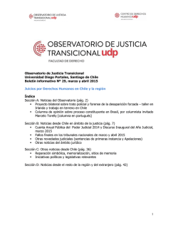 Observatorio de Justicia Transicional Universidad Diego
