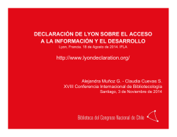 IFLA 2014 Declaración de Lyon sobre acceso a la información y el