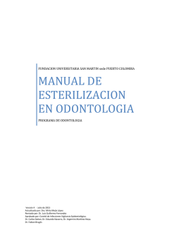 manual de esterilizacion en odontologia