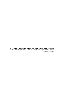CURRICULUM FRANCISCO MANGADO